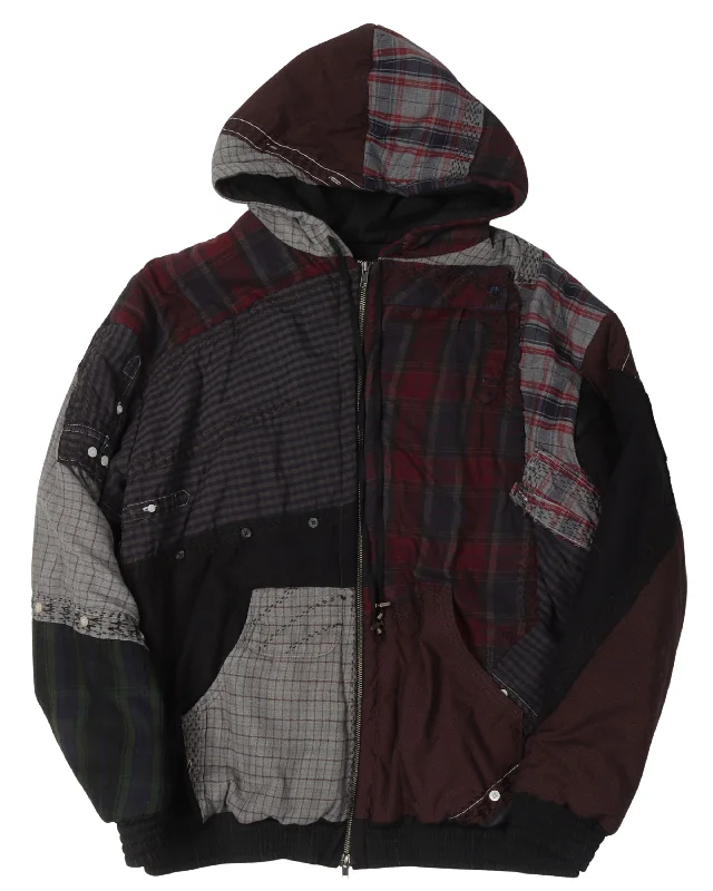 Casual Hoodies Patchwork Jacket