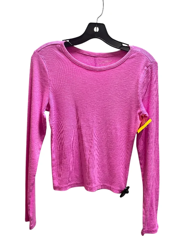 Stylish Accessories Top Long Sleeve By Universal Thread In Pink, Size: S