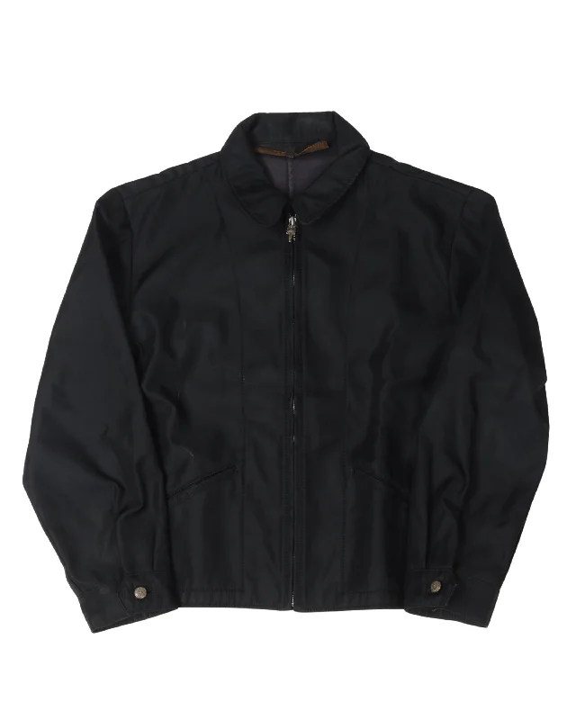 Everyday Jackets Cemetery Cross Patch Zip Up Work Jacket