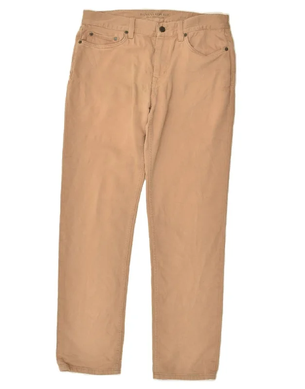 Street Pants BANANA REPUBLIC Mens Slim Casual Trousers W32 L32 Beige Cotton