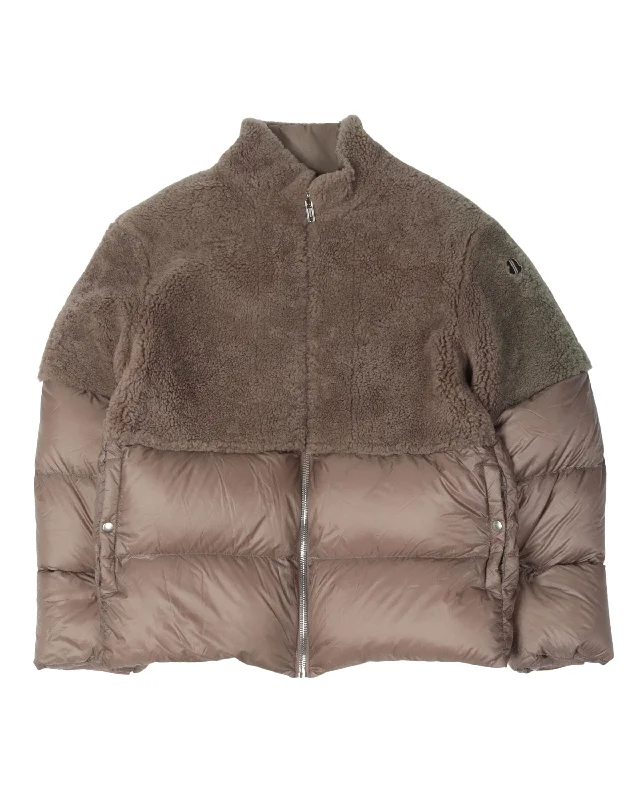 Stylish Jackets Genius Rick Owens Shearling Puffer Jacket