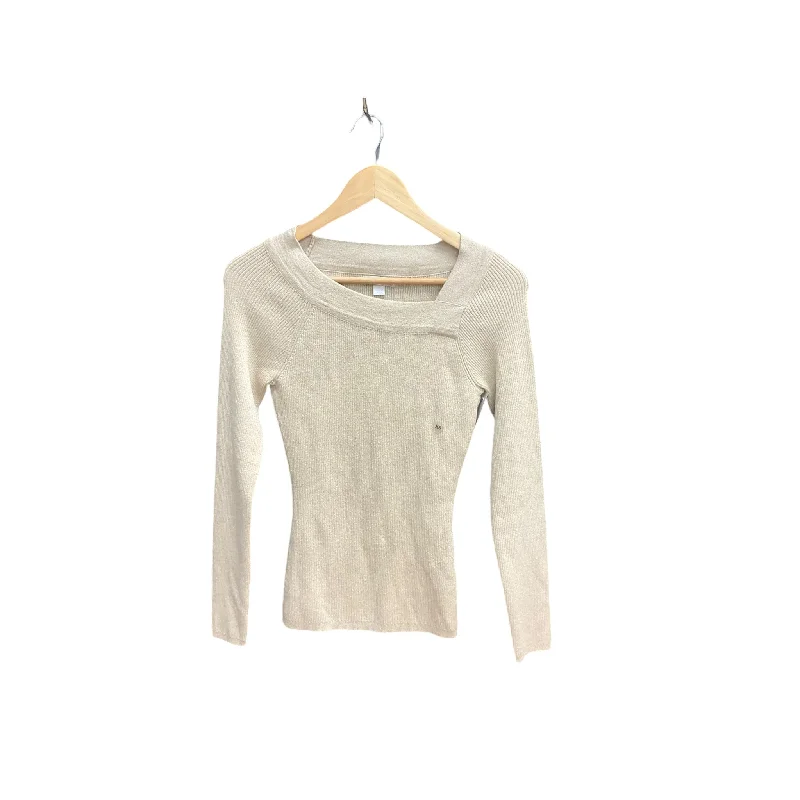 Casual Styles Top Long Sleeve By New York And Co In Gold, Size: Xs