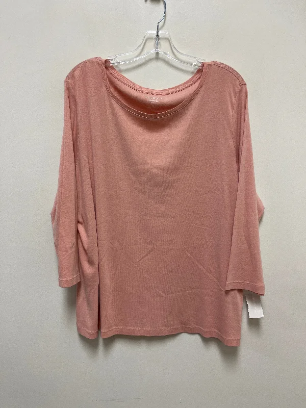 Urban Footwear Pink Top Long Sleeve Basic Talbots, Size 3x