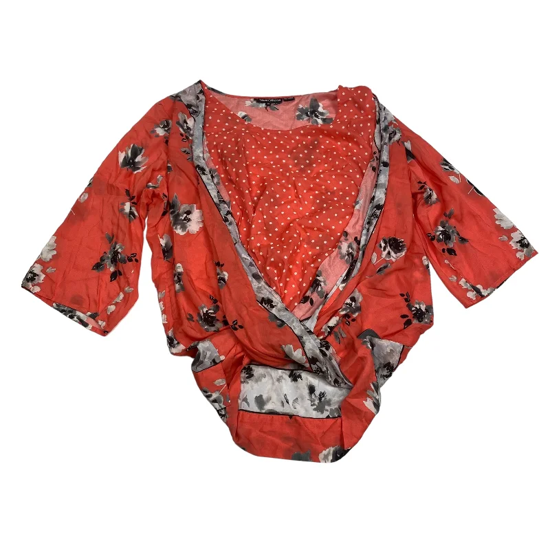 Smart Sweaters Coral Top 3/4 Sleeve Tolani Collection, Size 1x