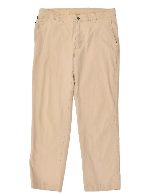 Comfortable Tops COLUMBIA Mens Straight Casual Trousers W34 L30 Beige Cotton