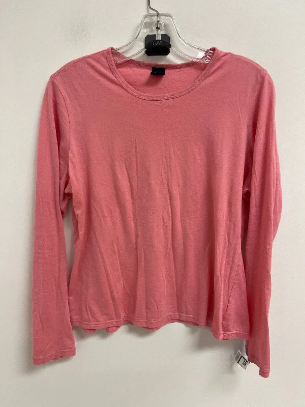 Everyday Footwear Top Long Sleeve By Gap In Pink, Size: L