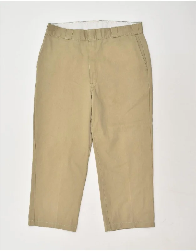 Relaxed Footwear DICKIES Mens Straight Chino Trousers W38 L25  Beige Polyester