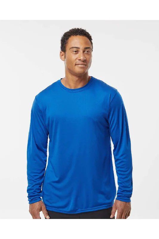 Urban Footwear Holloway Mens Momentum Moisture Wicking Long Sleeve Crewneck T-Shirt - Royal Blue