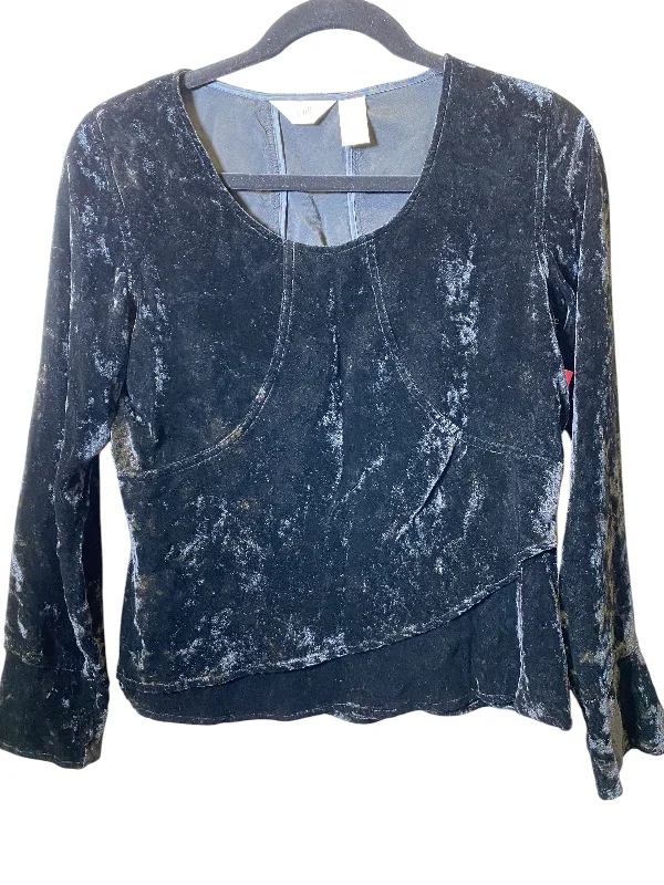 Trendy Outerwear Top Long Sleeve By J. Jill In Black, Size: Xs