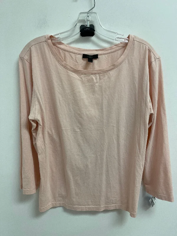 Comfortable Suits Top Long Sleeve By J. Crew In Pink, Size: L