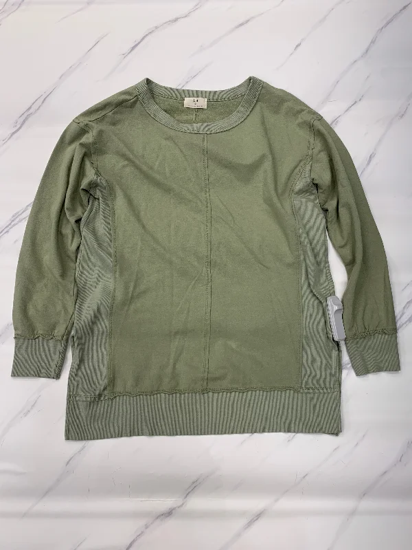 Comfort Jeans Top Long Sleeve By T.la In Green, Size: M