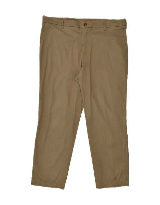 Classic Pants LEE Mens Straight Chino Trousers W42 L32  Brown Cotton