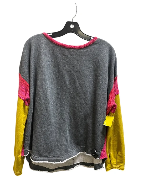 Trendy Outerwear Top Long Sleeve By Natural Life In Multi-colored, Size: S