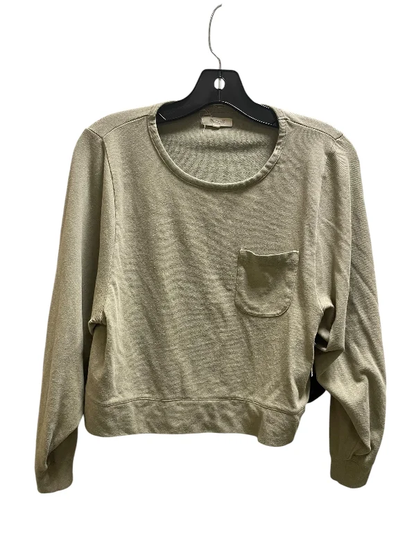 Modern T-shirts Top Long Sleeve By Madewell In Green, Size: S