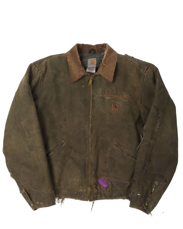 Practical Sweaters Carhartt Distressed Graphic Detroit Jacket