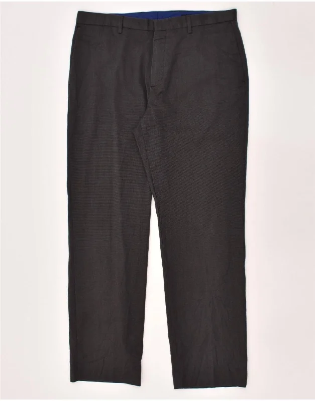 Comfortable Bottoms BANANA REPUBLIC Mens NON - IRON Slim Fit Chino Trousers W36 L32 Grey