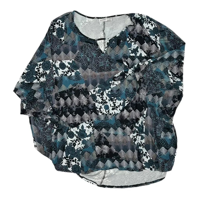 Warm Layers BLUE TOP LS by AVENUE Size:3X