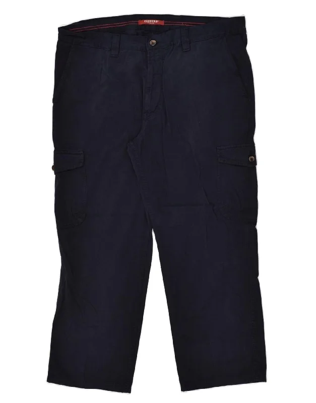 Comfortable Shirts CARRERA Mens Slim Cargo Trousers W38 L26 Navy Blue Cotton