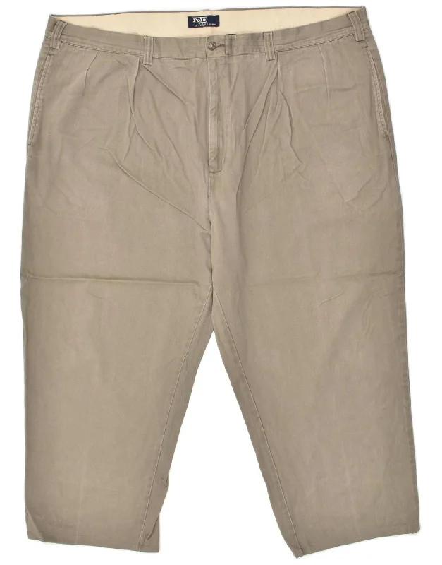 Urban Accessories POLO RALPH LAUREN Mens Pegged Chino Trousers W48 L26 Grey Cotton