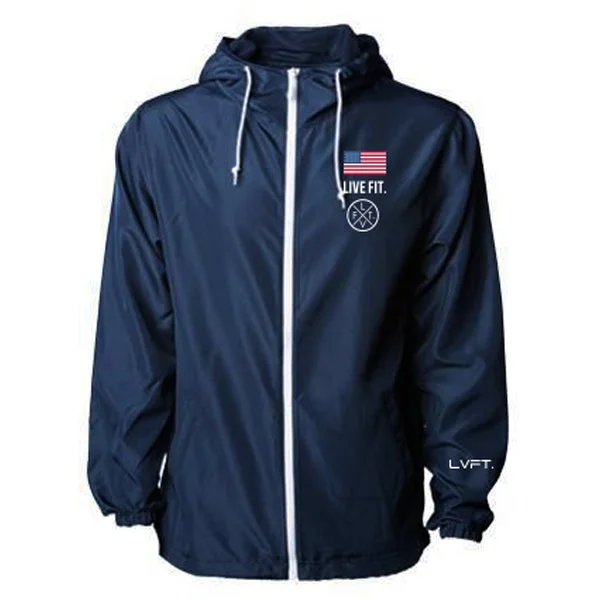 Relaxed Footwear Newport Windbreaker-Navy