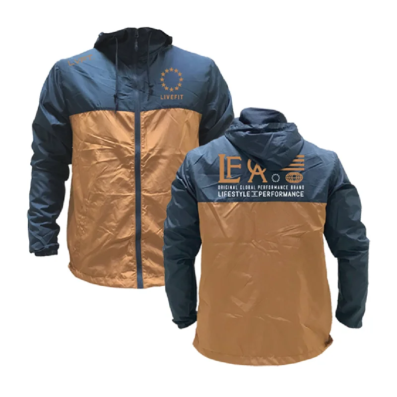 Smart Denim Hardline Windbreaker- Navy/Copper