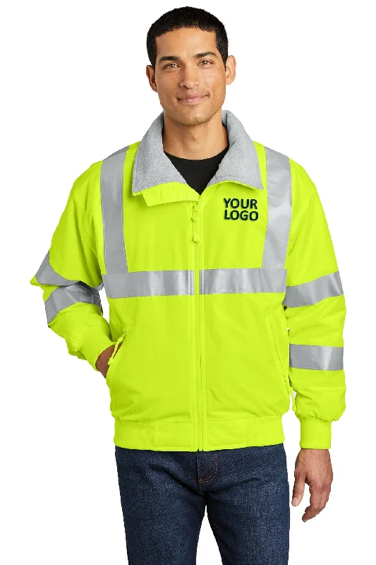 Stylish Accessories Port Authority Enhanced Visibility Branded Challenger Branded Jackets with Reflective Taping, Safety Yellow/ Reflective