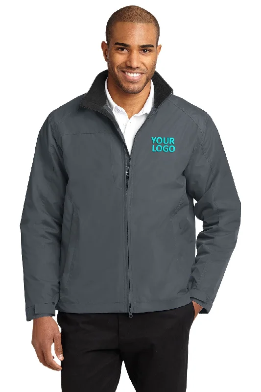 Sporty Sweaters Port Authority Challenger II Custom Jackets, Steel Grey/True Black