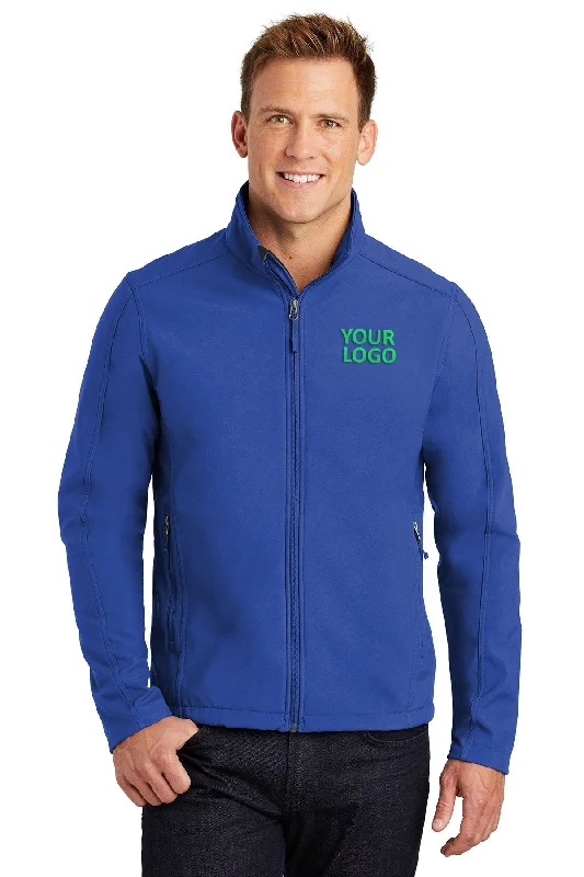 Sporty Footwear Port Authority Core Soft Shell Customized Jackets, True Royal