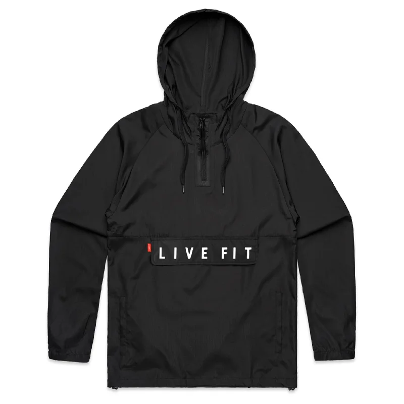 Cozy Hoodies Impact Anorak Jacket - Black