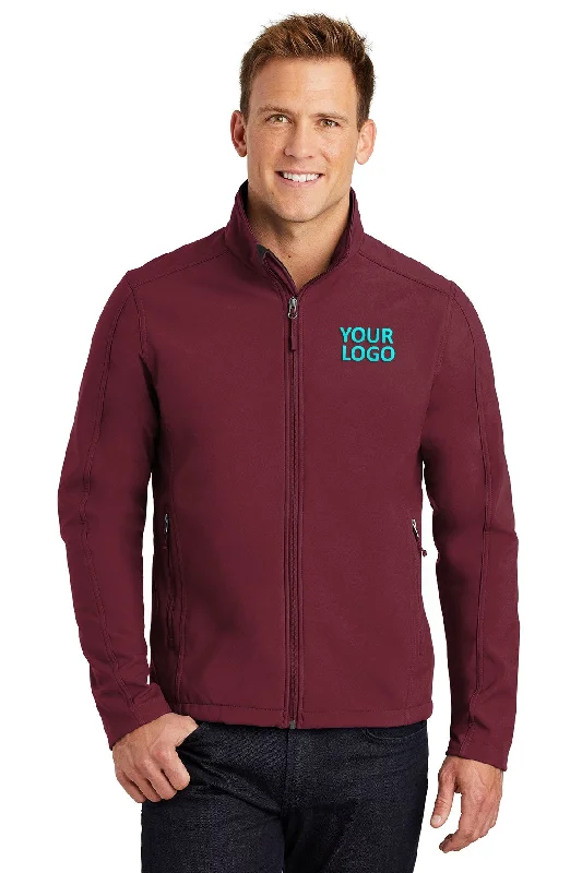 Athletic Pants Port Authority Core Soft Shell Customized Jackets, Maroon