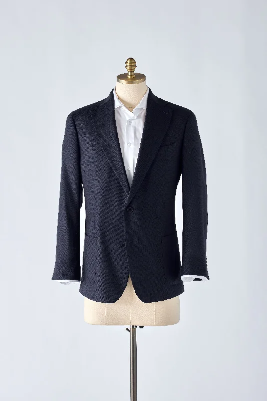 Versatile Tops No. 1 Navy Open Weave Jacket