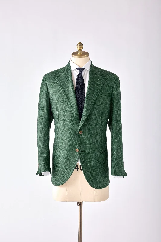 Urban Accessories Signature Cashmere-Silk Plaid Check Jacket