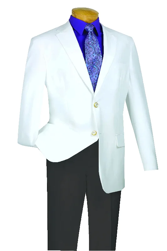 Modern Footwear Men's White Regular Fit Everyday Blazer