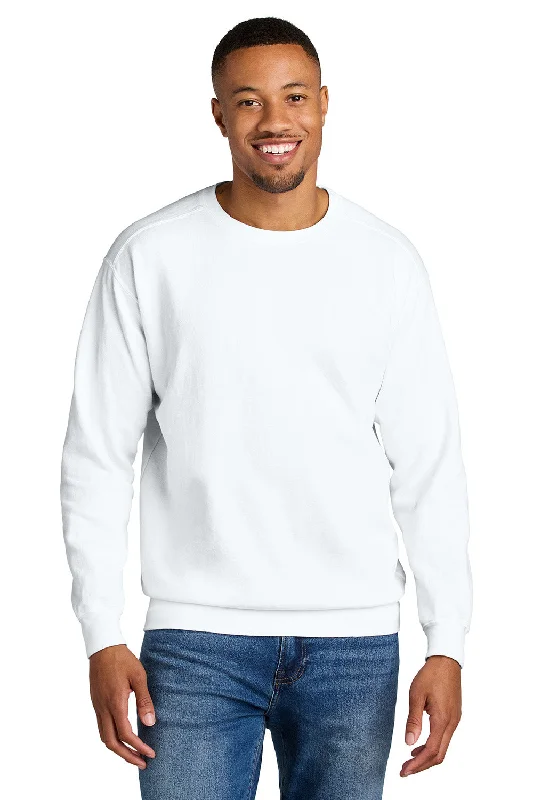 Smart Footwear Comfort Colors Mens Crewneck Sweatshirt - White