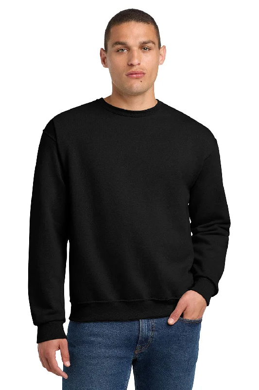 Modern Hoodies Jerzees Mens NuBlend Fleece Crewneck Sweatshirt - Black