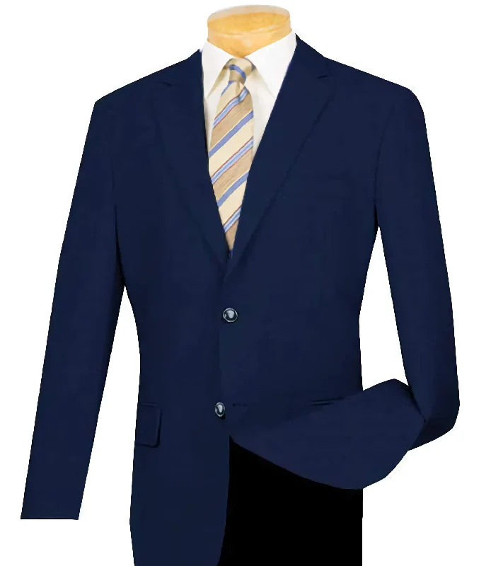 Active Gear Men's Navy Regular Fit Everyday Blazer