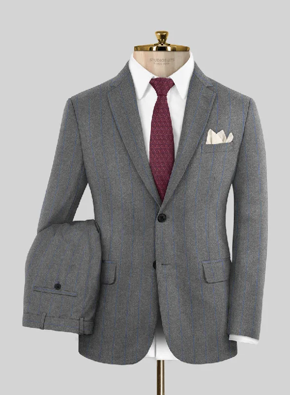 Athletic Tops Caccioppoli Nevro Gray Wool Suit