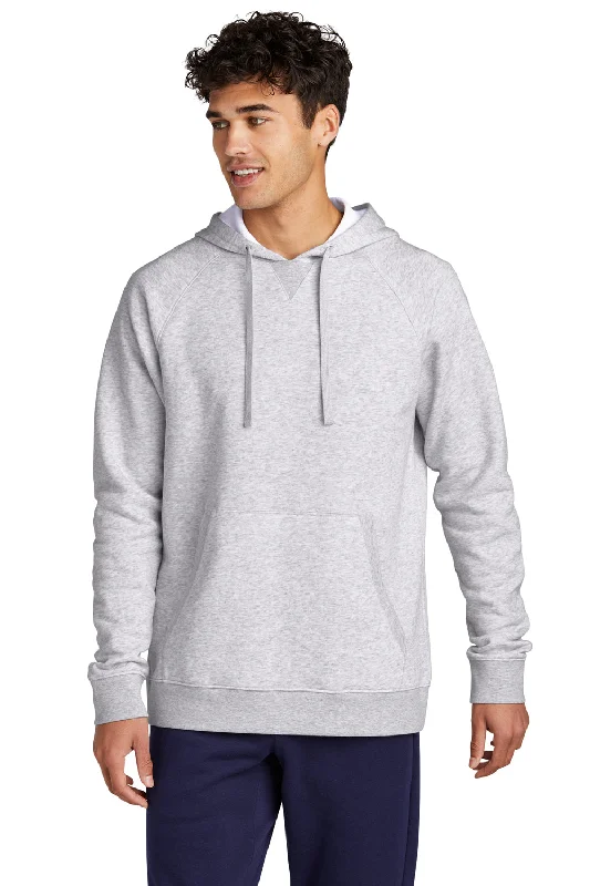 Comfortable Hoodies Sport-Tek Mens Drive Fleece Hooded Sweatshirt Hoodie w/ Pouch Pocket - Heather Grey