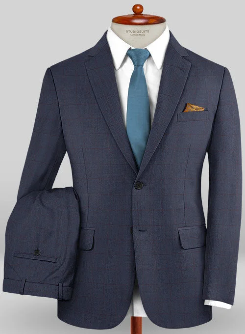 Sporty Looks Caccioppoli Sun Dream Zorati Blue Wool Silk Suit