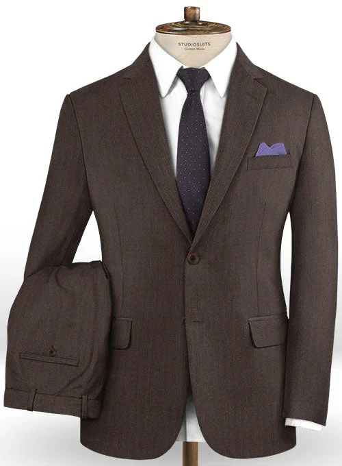 Stylish Jackets Caccioppoli Dapper Dandy Acula Brown Wool Suit