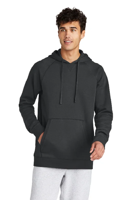 Cozy Sweaters Sport-Tek Mens Drive Fleece Hooded Sweatshirt Hoodie w/ Pouch Pocket - Charcoal Grey