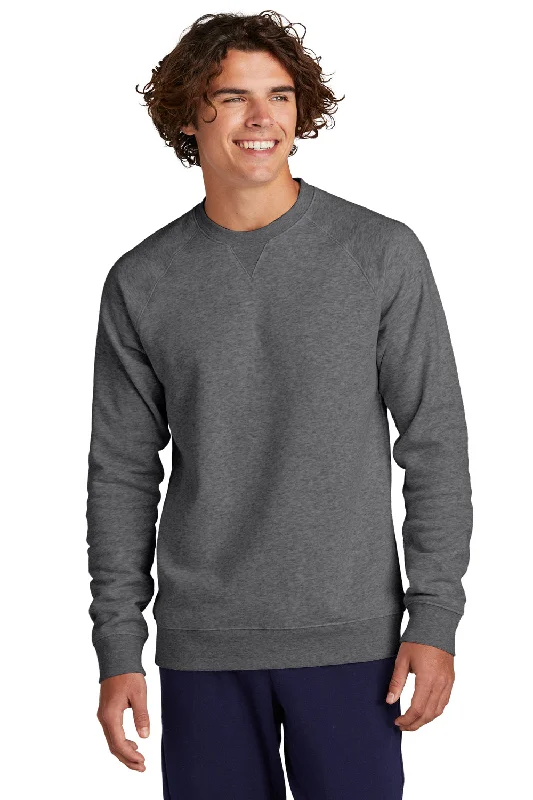 Stylish Hoodies Sport-Tek Mens Drive Fleece Crewneck Sweatshirt - Heather Graphite Grey