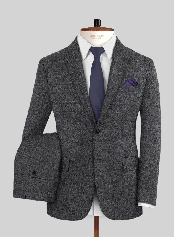 Trendy Sweatshirts Italian Sift Gray Glen Flannel Suit