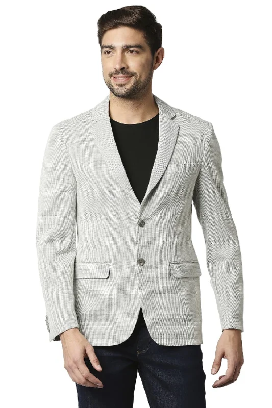 Comfort Fit Hounds Tooth Knit Blazers