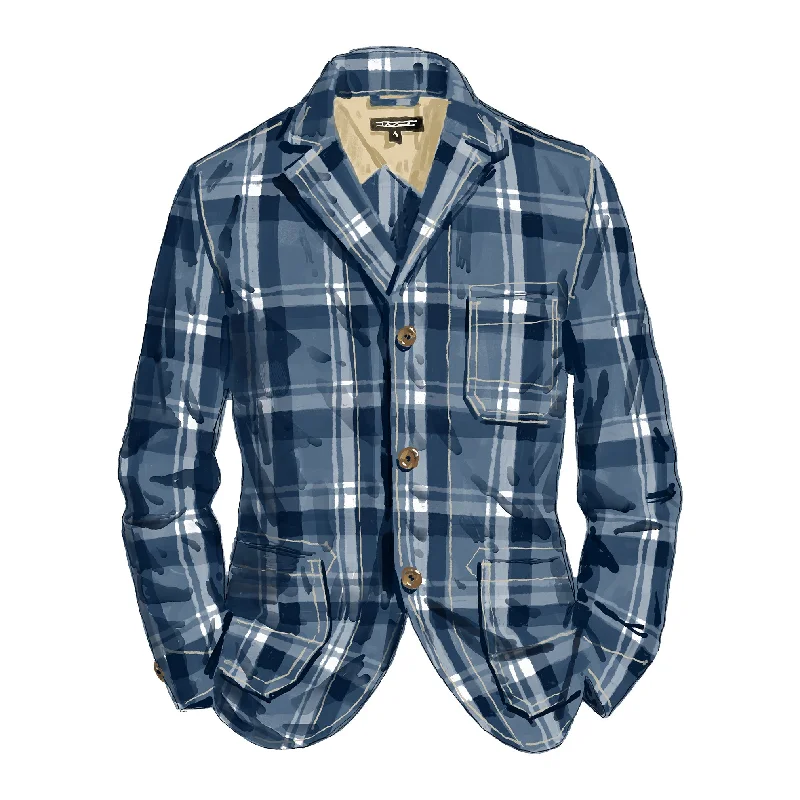 Rugged Madras Blazer