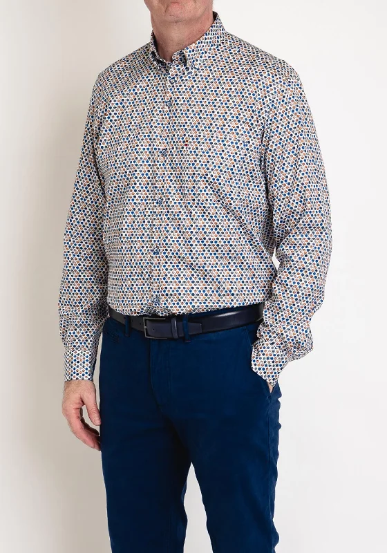 Andre Dawson Circle Print Shirt, Cobalt Multi