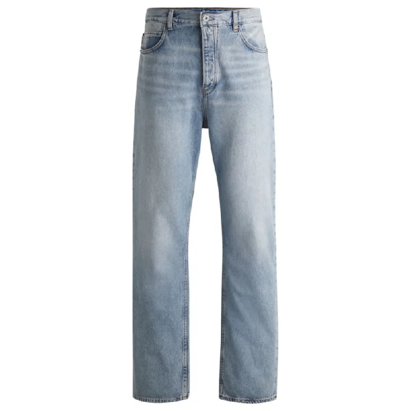 Baggy-fit jeans in heavyweight cotton denim