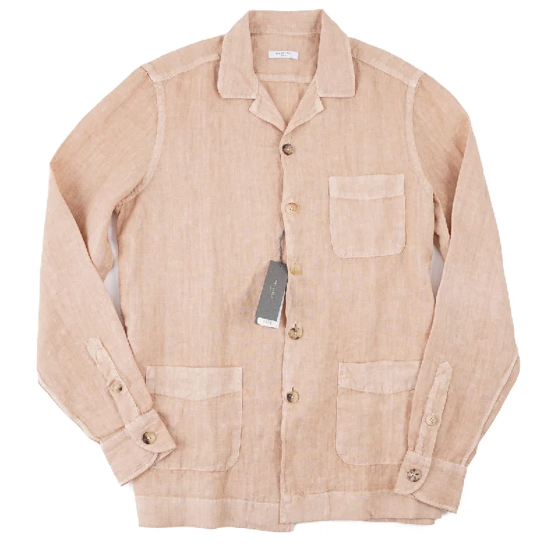 Boglioli Washed Linen Shirt-Jacket