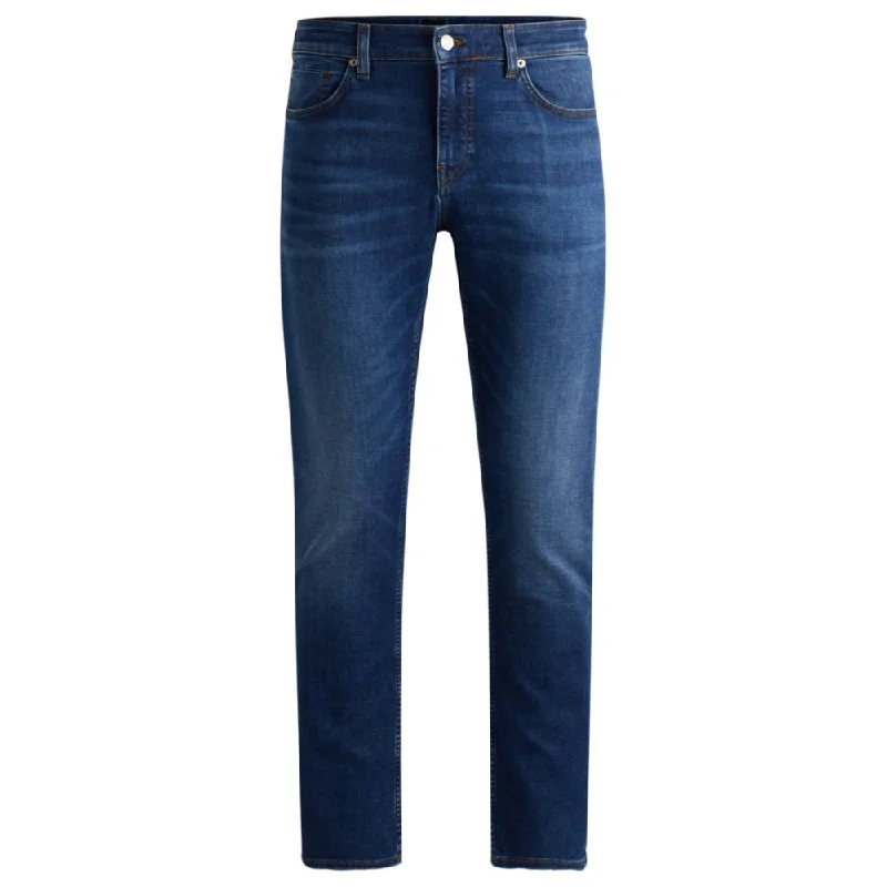 Delaware Slim-fit jeans in dark-blue super-soft denim