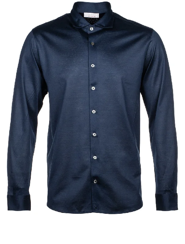 Jersey Navy Shirt Navy Blue